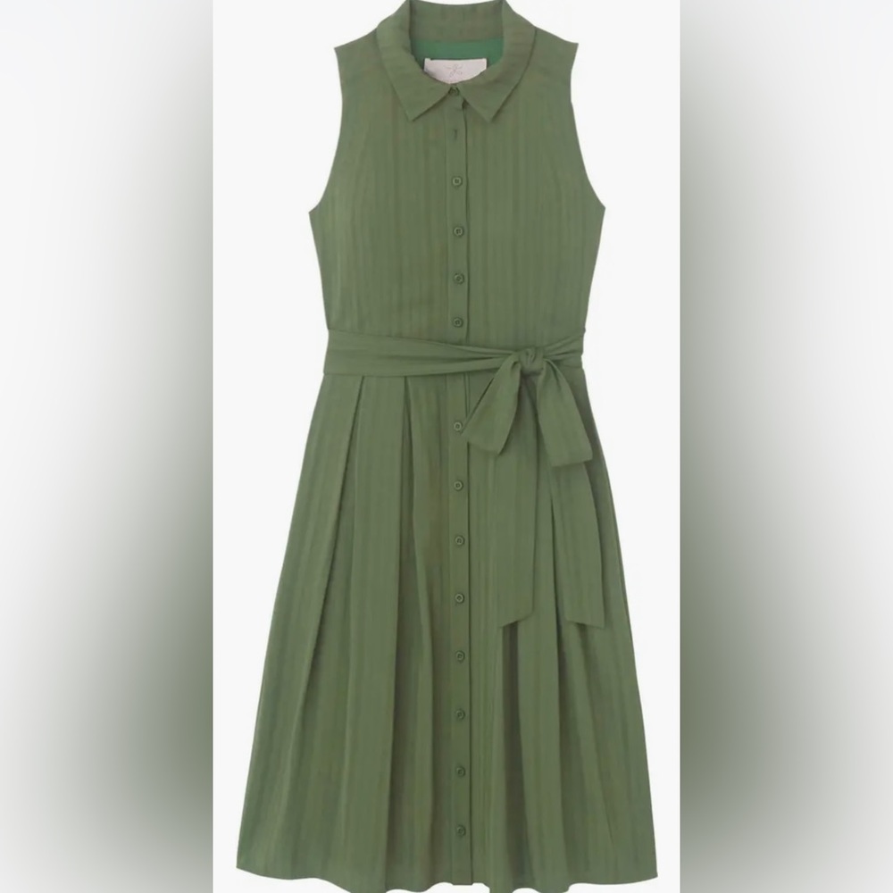 Gal Meets Glam Collection Smocked Back Shirtdress - Picture 3 of 15